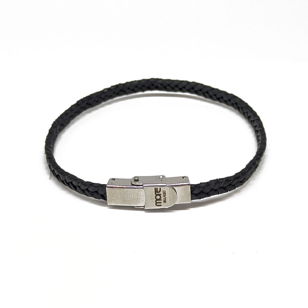 Bellagio Leather Bracelet Black - Image 3