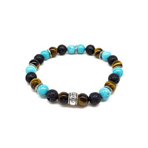 Gemstones/Aged Silver Bracelet Big Chic Thor