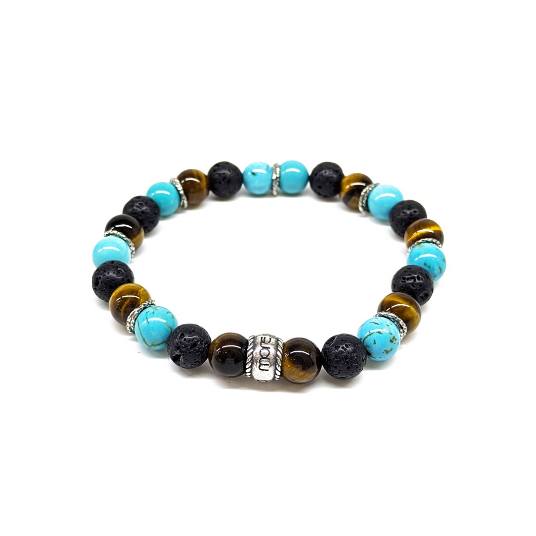 Gemstones/Aged Silver Bracelet Big Chic Thor