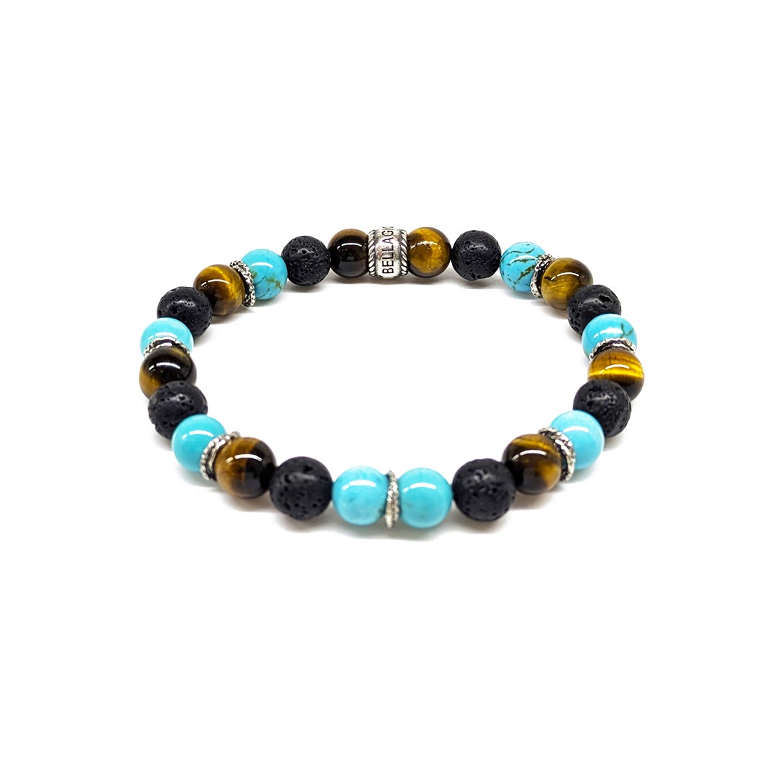 Gemstones/Aged Silver Bracelet Big Chic Thor - Image 2
