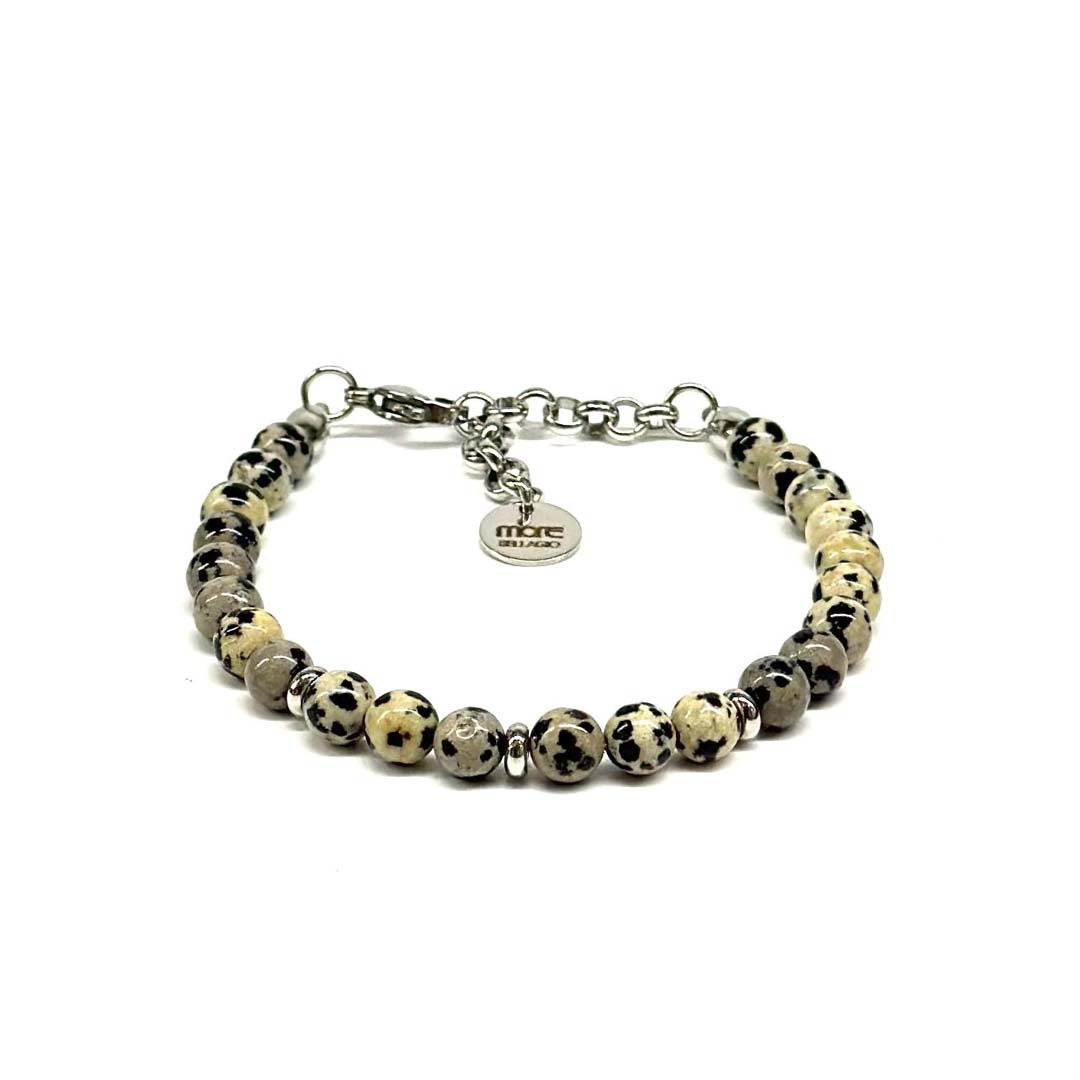 Gemstone/Steel Pietre6 Dalmatian Jasper