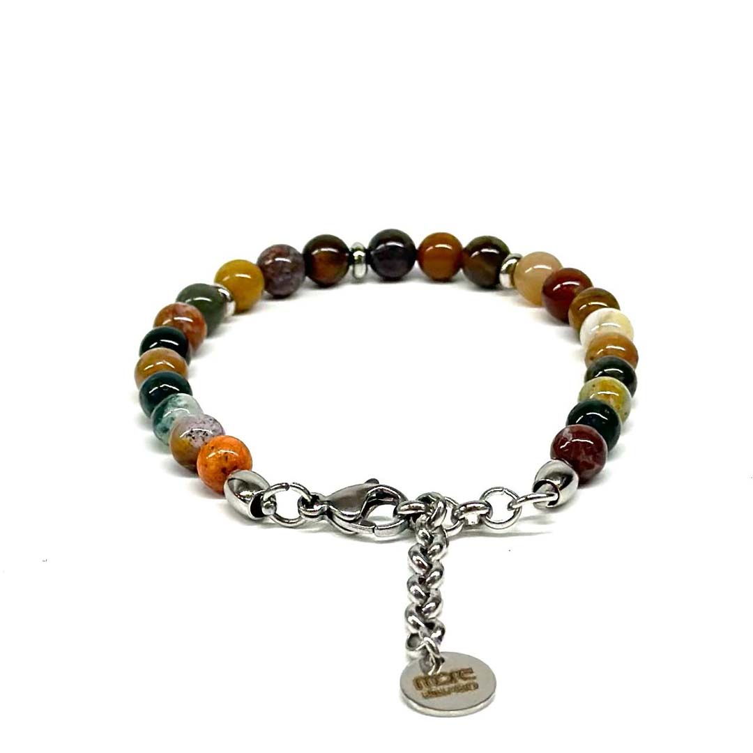 Gemstone/Steel Pietre6 Polycolor Jasper - Image 2