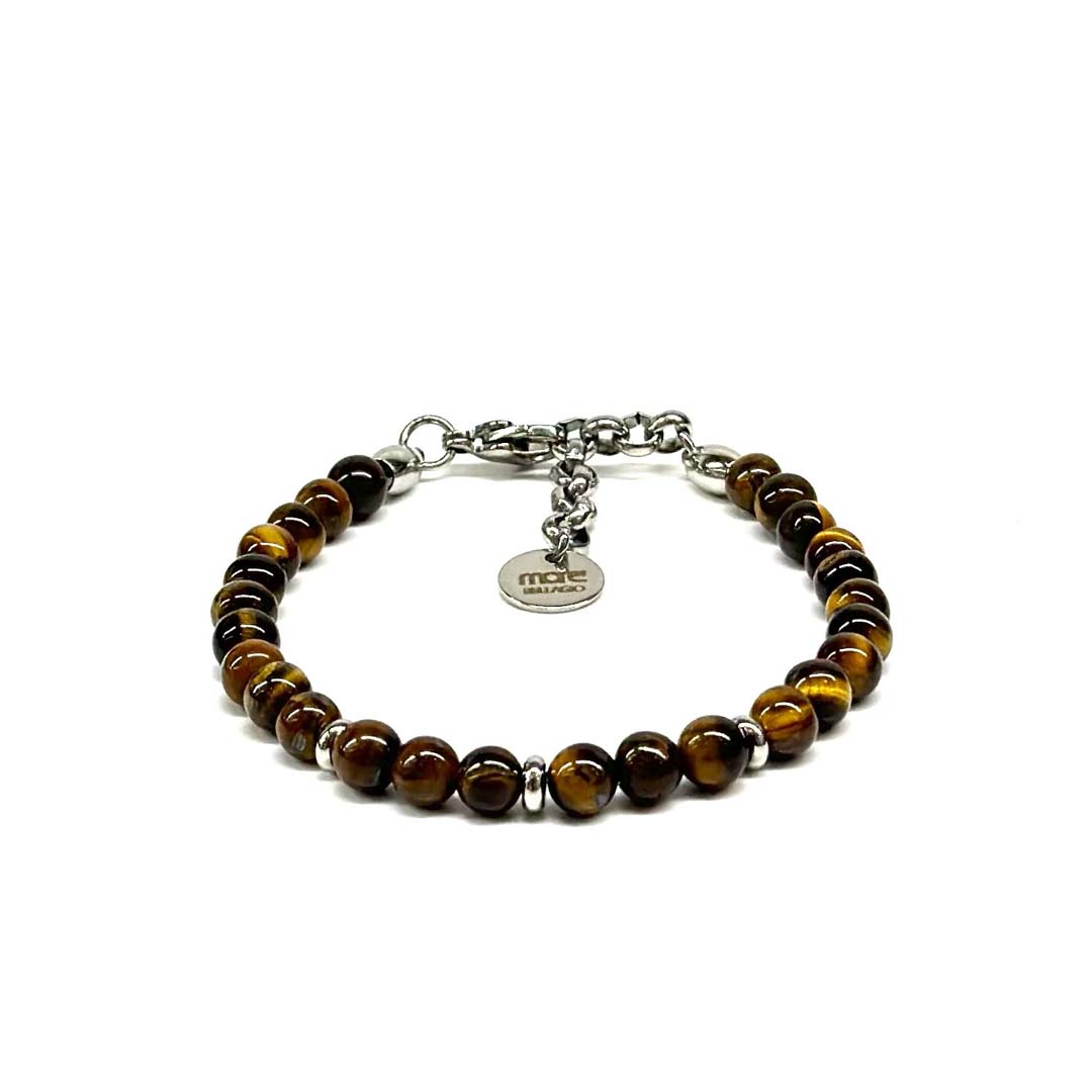 Gemstone/Steel Pietre6 Tiger's Eye