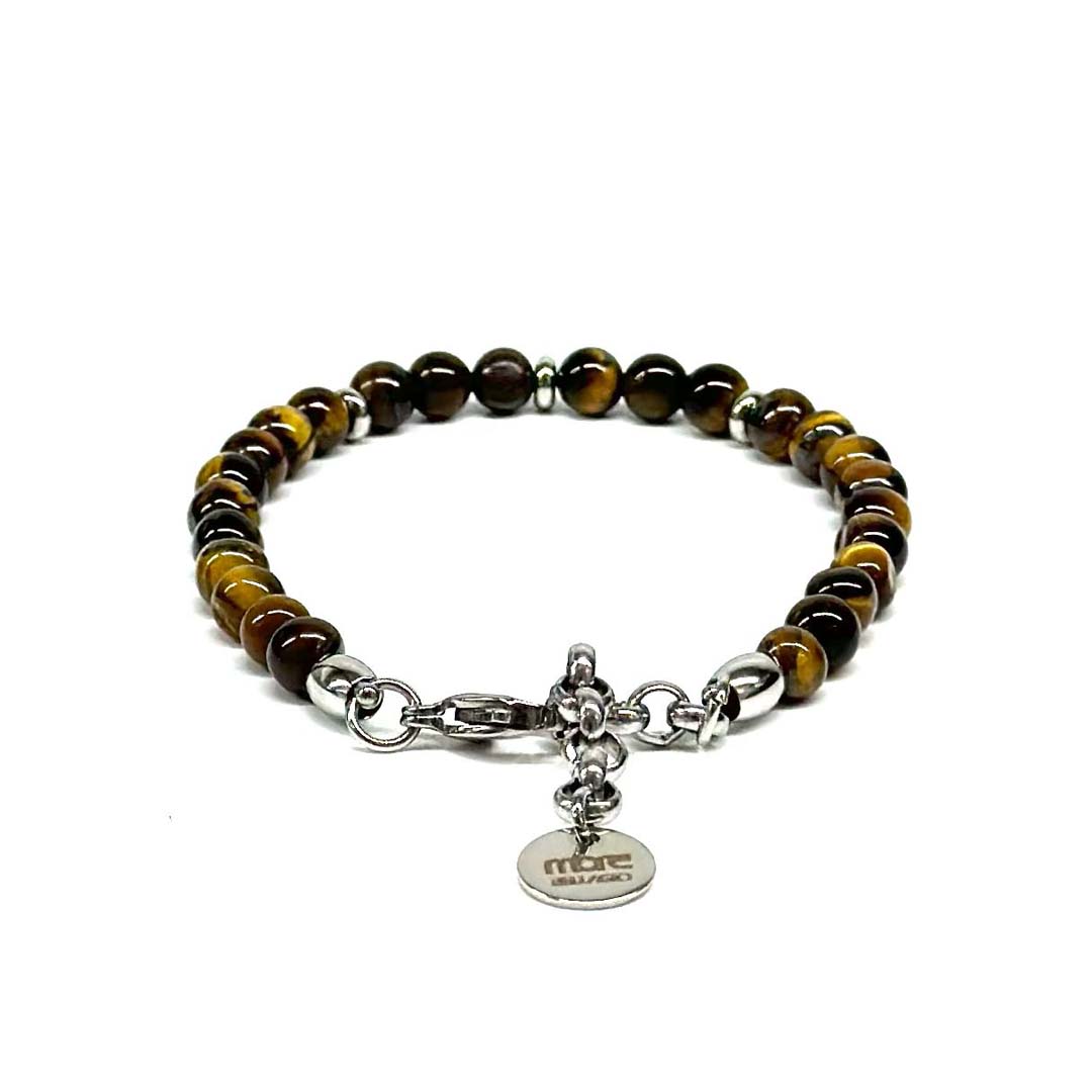 Gemstone/Steel Pietre6 Tiger's Eye - Image 2