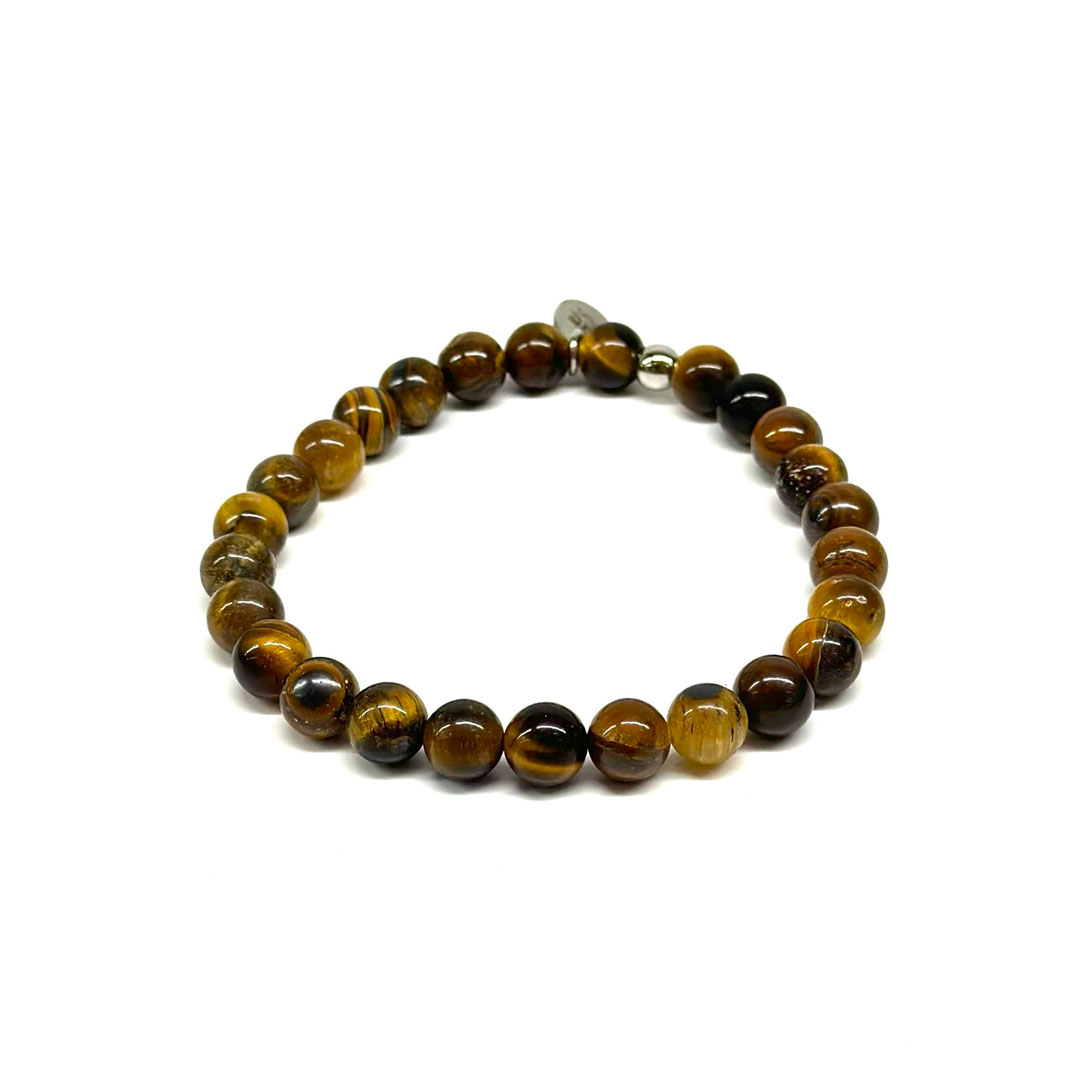 Gemstone/Steel Pietre8 Bracelet Tiger's Eye - Image 2