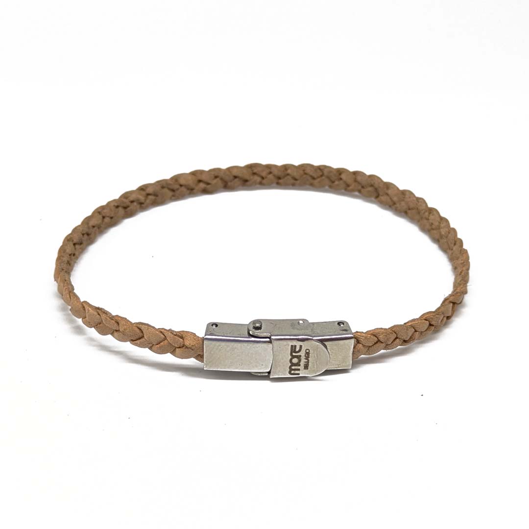Bellagio Leather Bracelet Natural - Image 2
