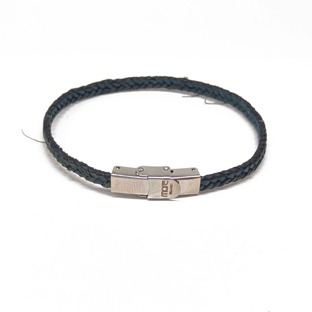 Bellagio Leather Bracelet Petrol - Image 2