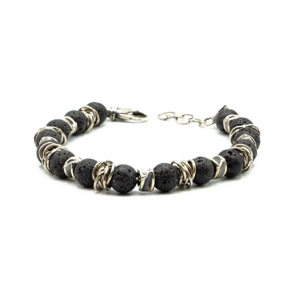 Gemstones/Aged Silver Bracelet Plus Geronimo