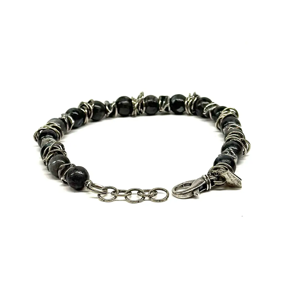 Gemstones/Aged Silver Bracelet Plus Konrad - Image 2