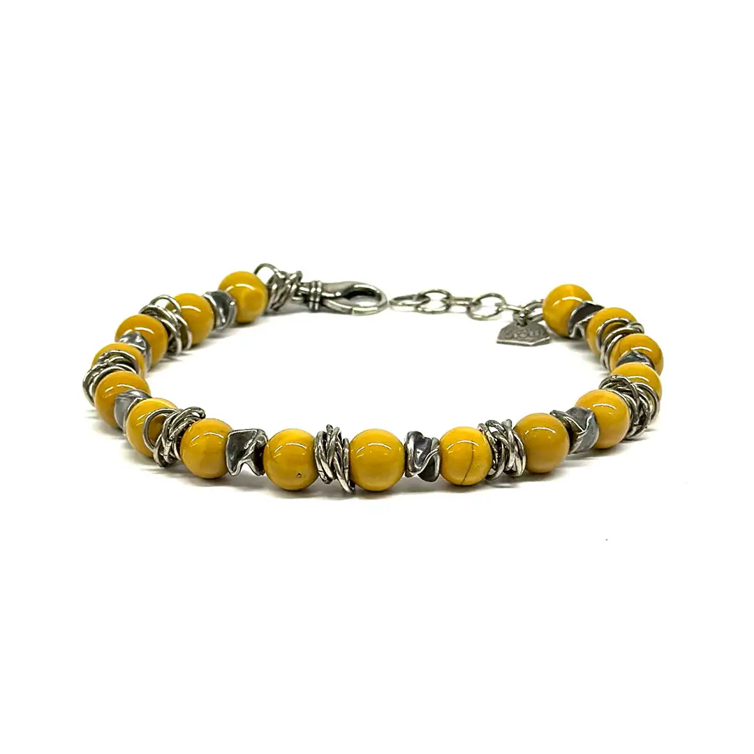 Gemstones/Aged Silver Bracelet Plus Pizarro