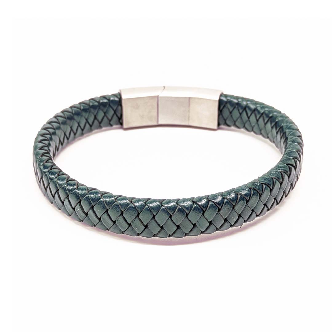 Grand Bretagna Leather Bracelet Petrol