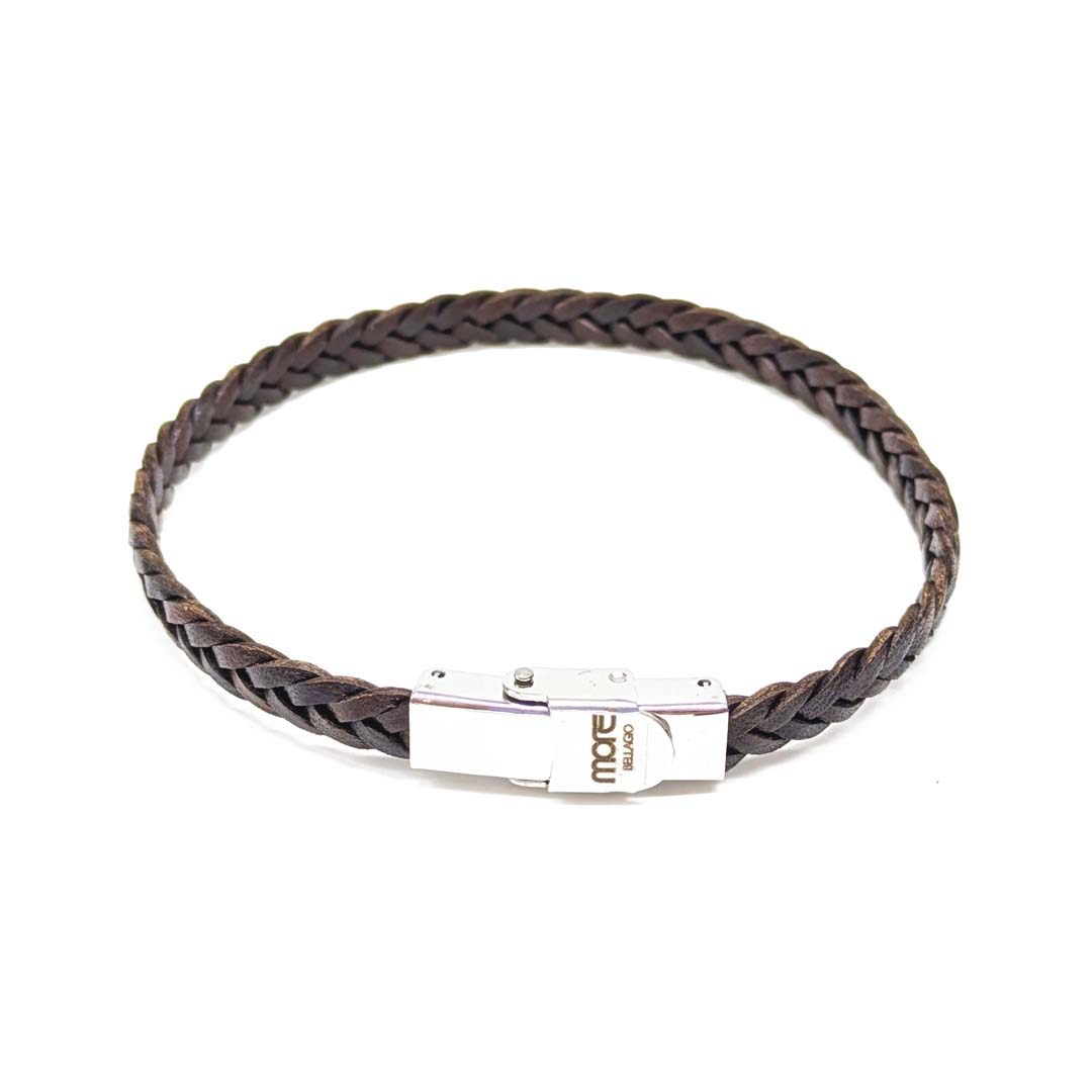 Varenna Leather Bracelet Brown - Image 2