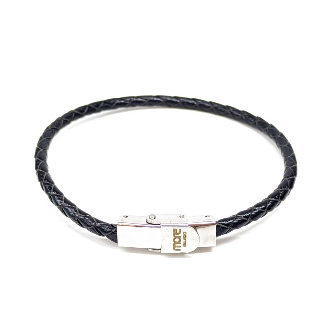 Lago Leather Bracelet Black - Image 2
