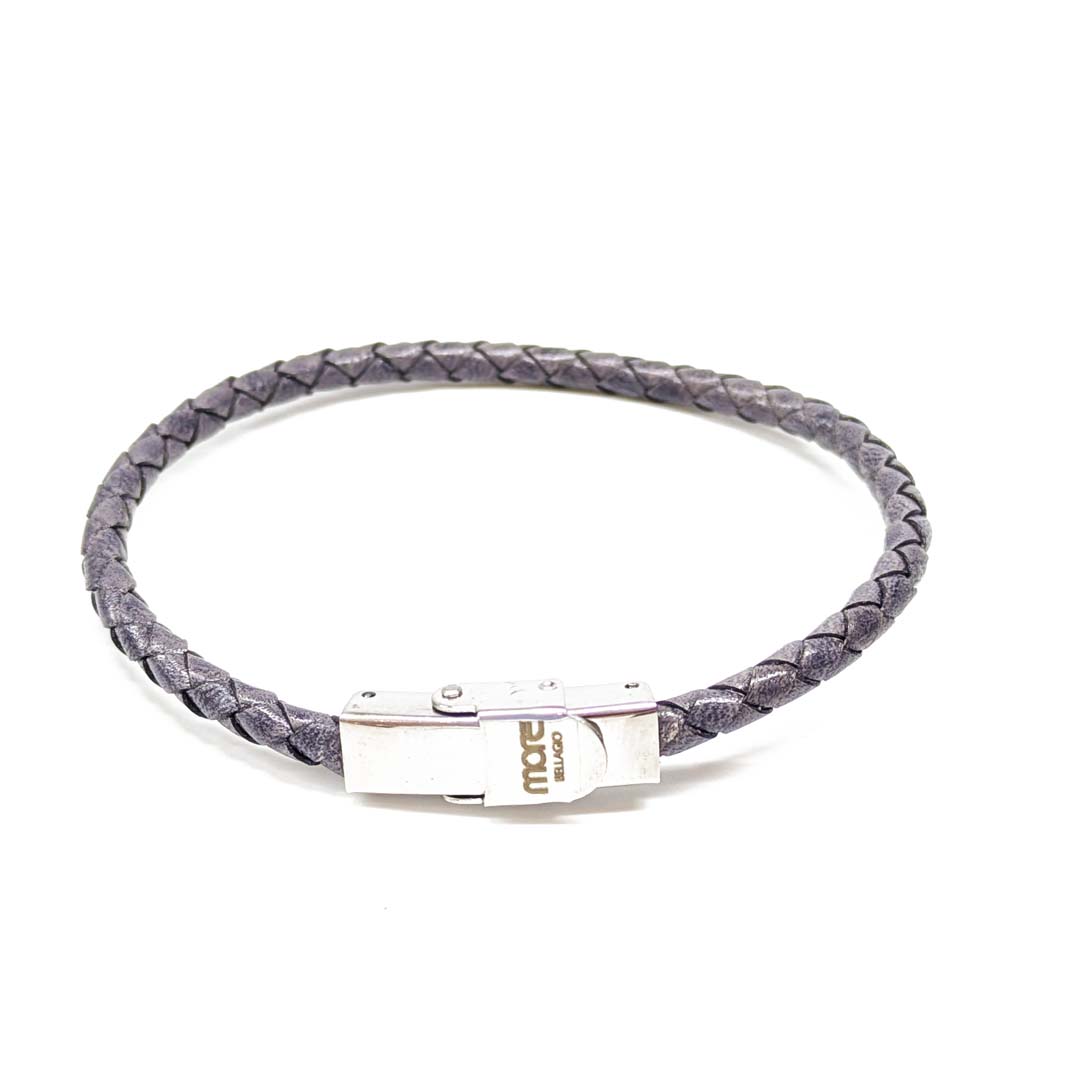 Lago Leather Bracelet Grey - Image 2