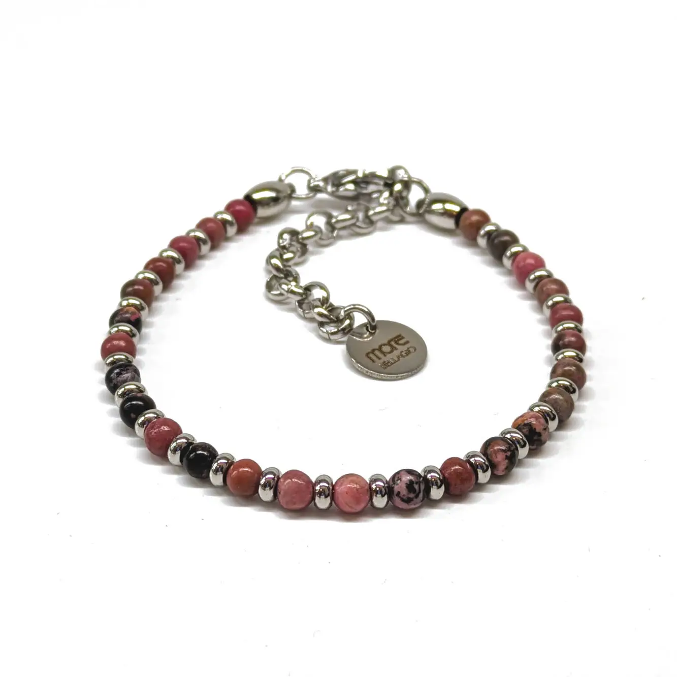 Gemstone/Steel Pietre4 Pink Jasper