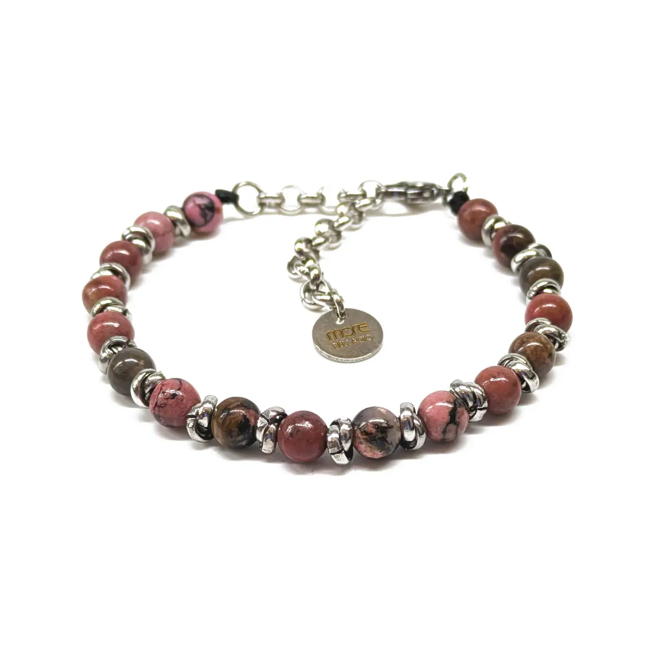 Gemstone/Steel Pietre6+ Pink Jasper