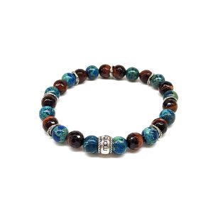 Gemstones/Aged Silver Bracelet Big Chic Laser