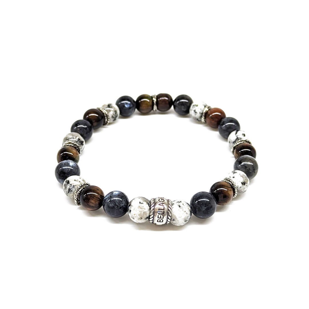 Gemstones/Aged Silver Bracelet Big Chic Ybris