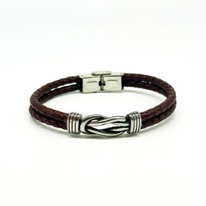 Villa Erba Leather Bracelet Brown