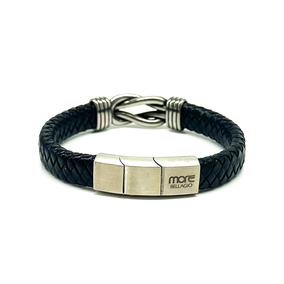 Villa Lario Leather Bracelet Black - Image 2