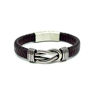 Villa Lario Leather Bracelet Brown
